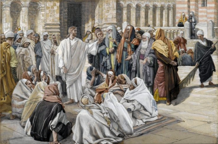 The Pharisees question Jesus