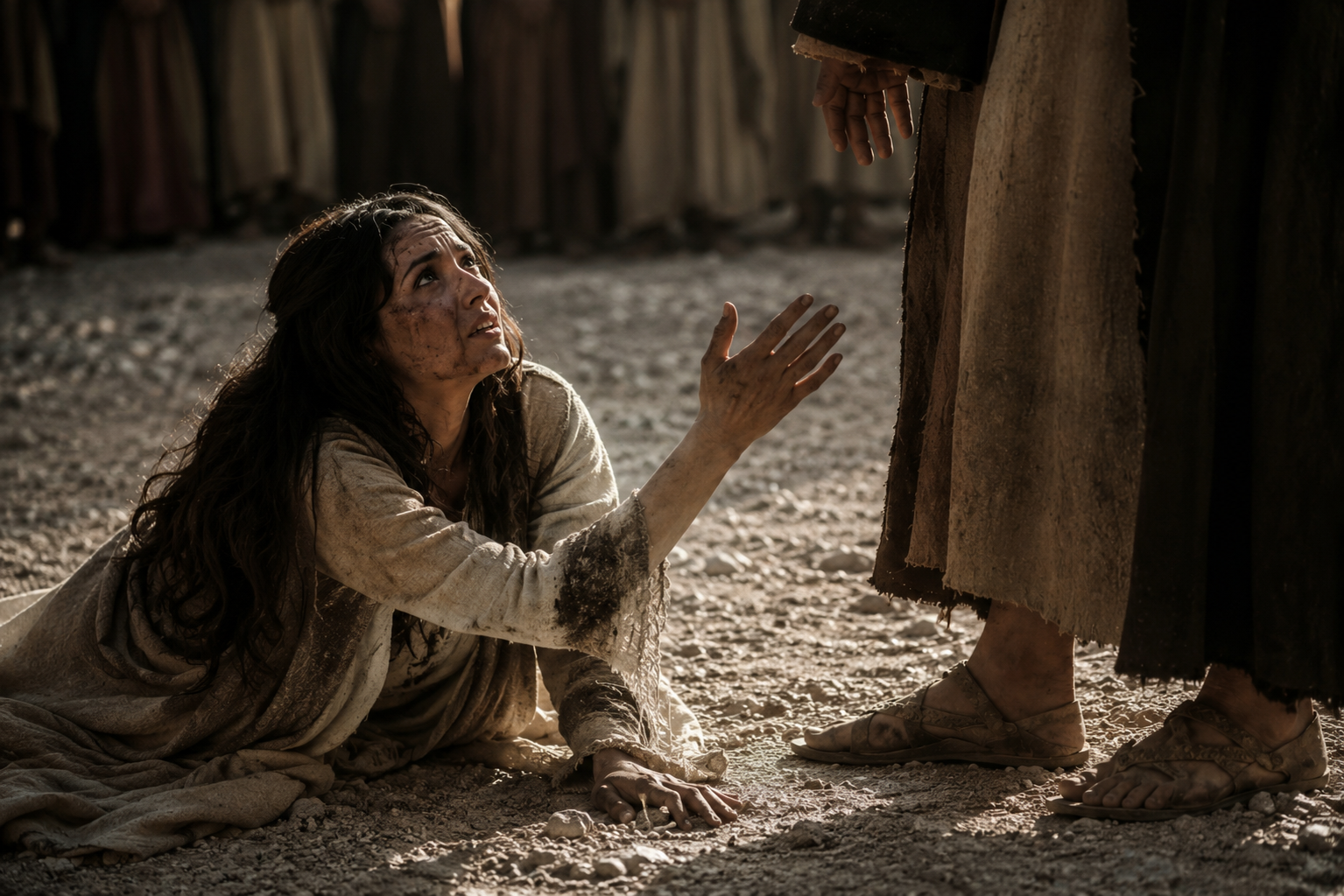 Jesus and the woman caught in adultery, John 8